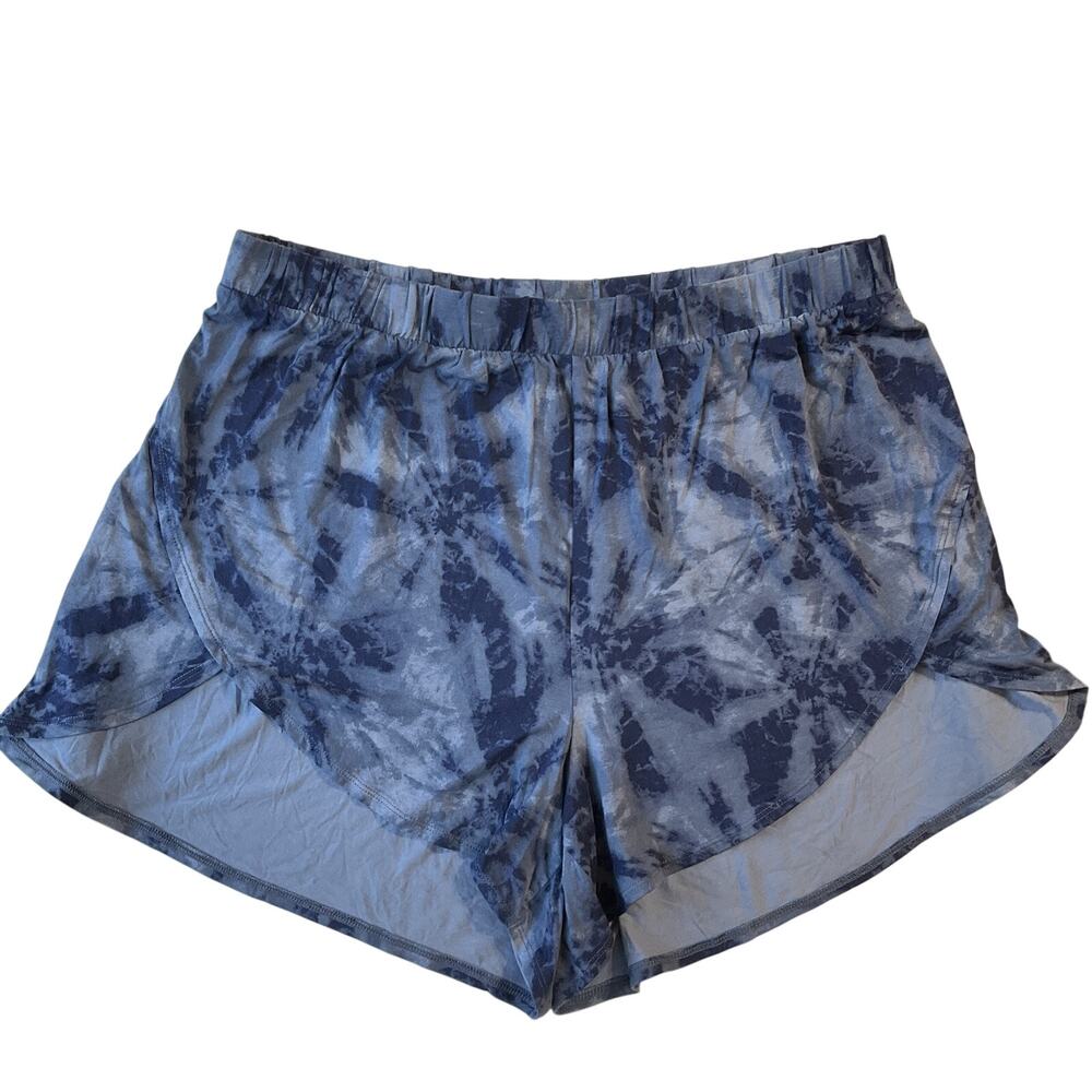 Old Navy Women Shorts Size XL Blue Tie Dye 3.5" Inseam & 37" Waist Stretch